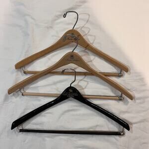 Vintage Brooks Brothers (2) & Gold Trumpeter Hart Schaffner & Marx (1) Hangers